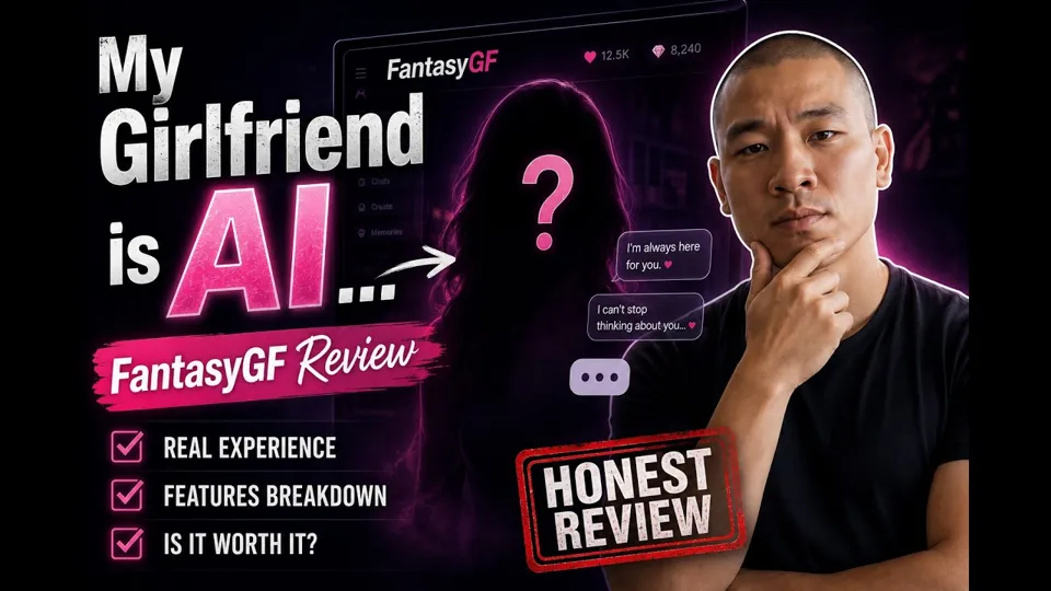 Thumbnail of the YouTube video “FantasyGF Review 2026 | My Girlfriend is AI...” by Best AI Reviews