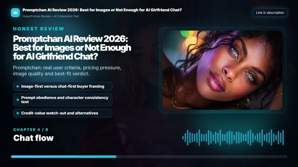 Thumbnail of the YouTube video “Promptchan AI Review 2026: Best for Images or Not Enough for AI Girlfriend Chat?” by Review 3.0